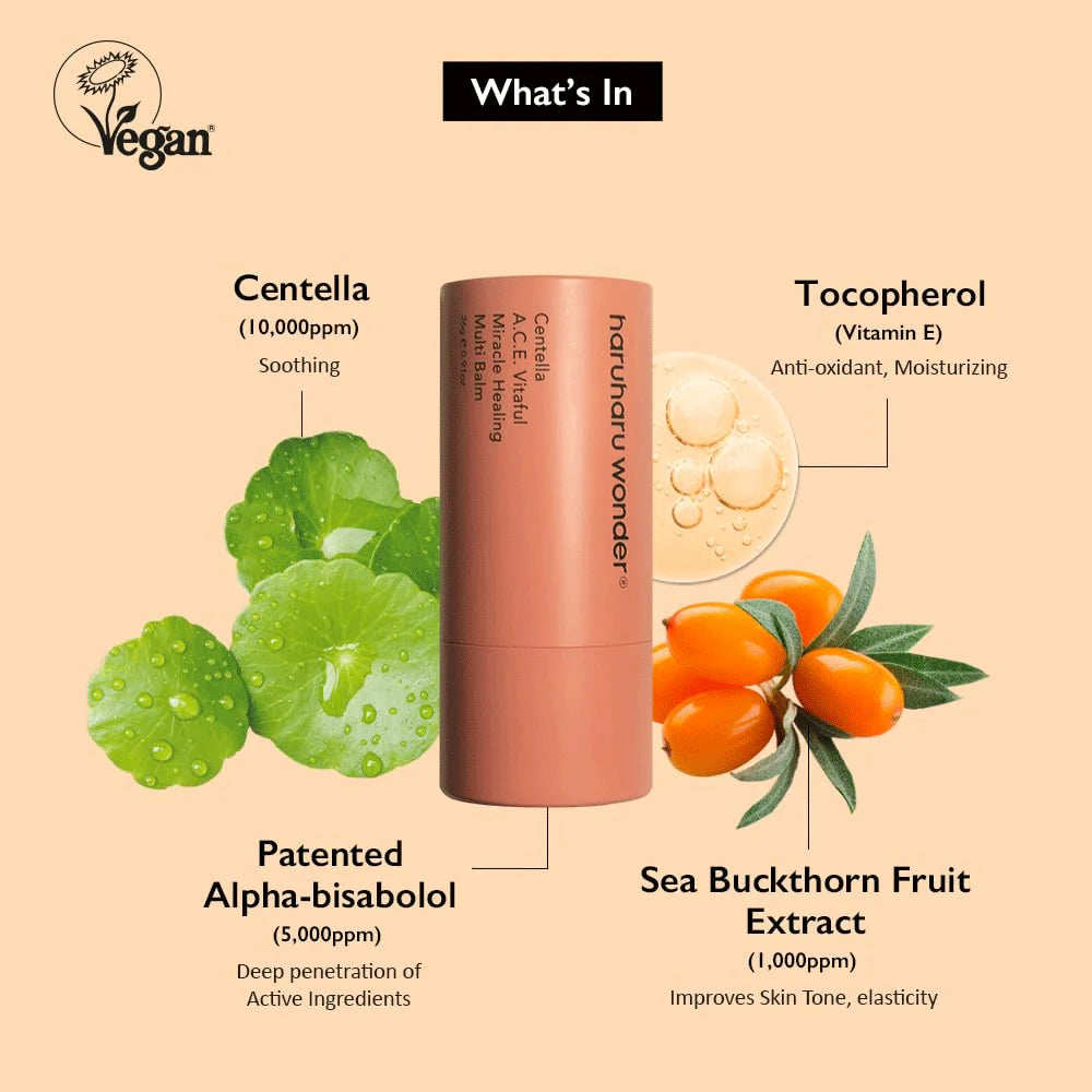 Centella A.C.E Vitaful Miracle Healing MULTI BALM 26g-Haru Haru Wonder
