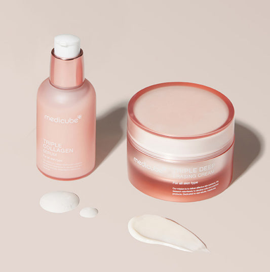 DUO SERUM 55 ML + CREMA 50 ML  TRIPLE COLAGENO MEDICUBE