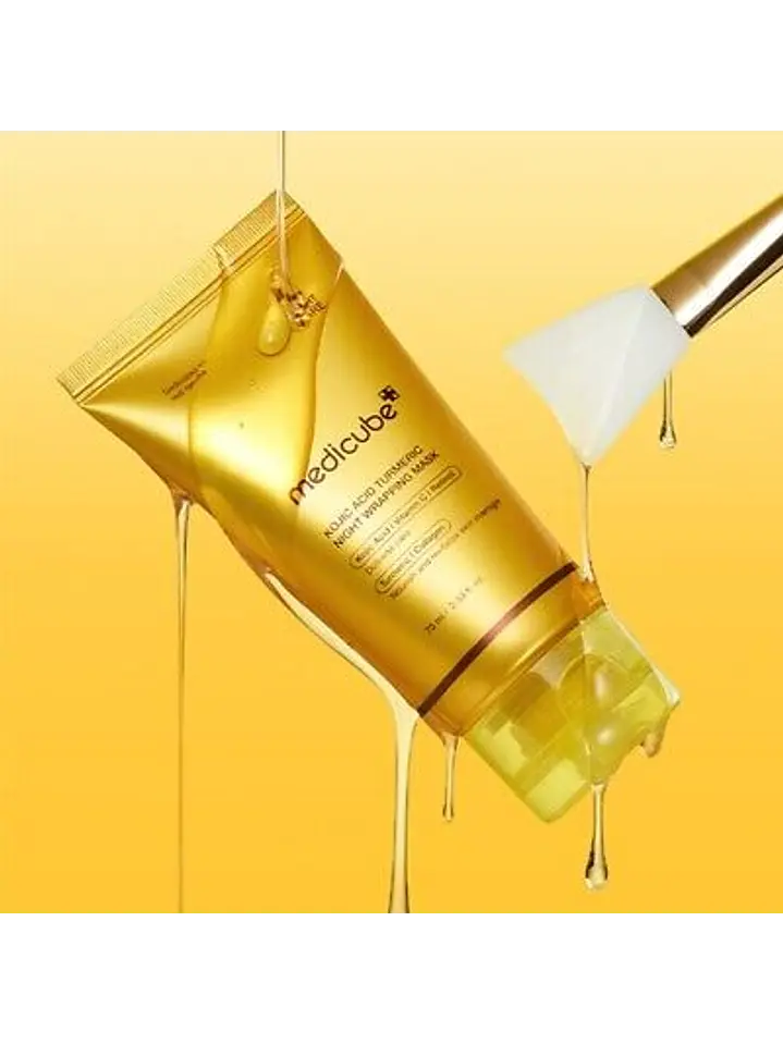 KOJIC ACID TURMERIC NIGHT WRAPPING MASK 75ML-MEDICUBE
