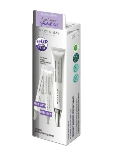 Glutathione Contorno de ojos- MARY & MAY  ( 30g 1 + 2 MINI) EDICION LIMITADA