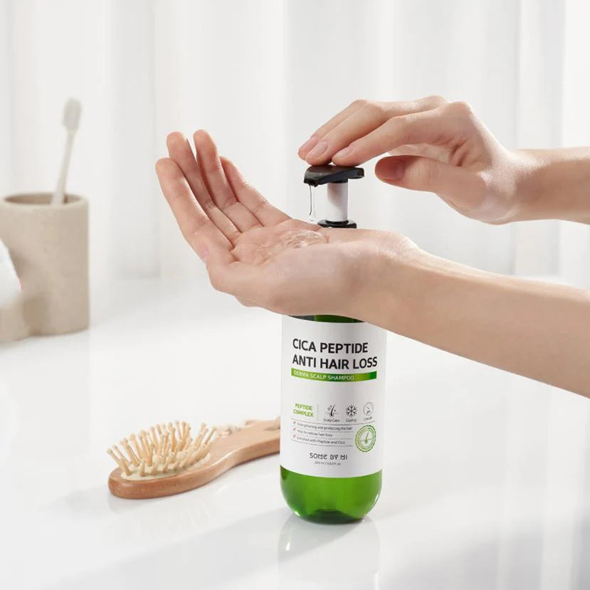 CICA PEPTIDE ANTI HAIR LOSS DERMA SCALP SHAMPOO 285ML-SOMEBYME