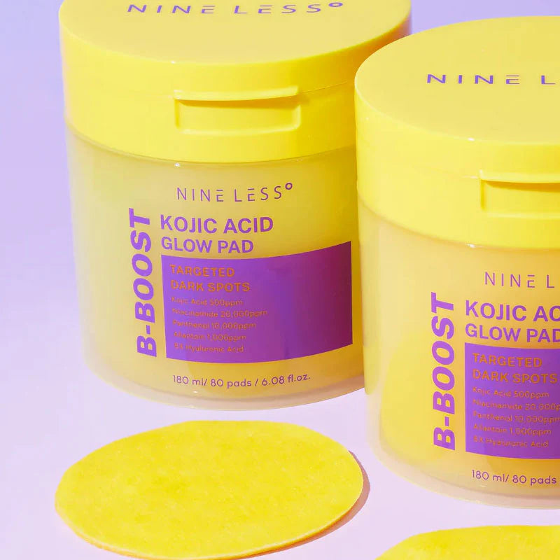 B-Boost Kojjic Acid Glow Toner Pad (80 pads)- NINELESS