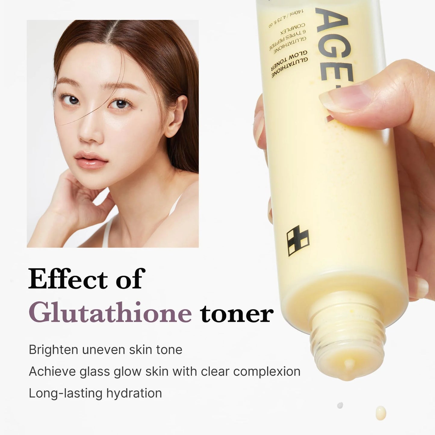 AGE-R GLUTATHIONE GLOW TONER 140ml-MEDICUBE