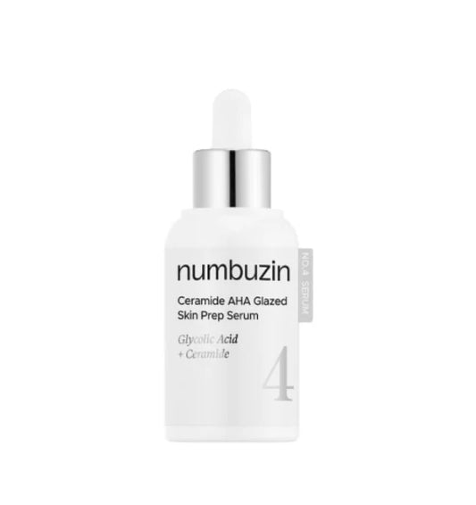 No.4 Ceramide AHA Glazed Skin Prep Serum 30ml-NUMBUZIN