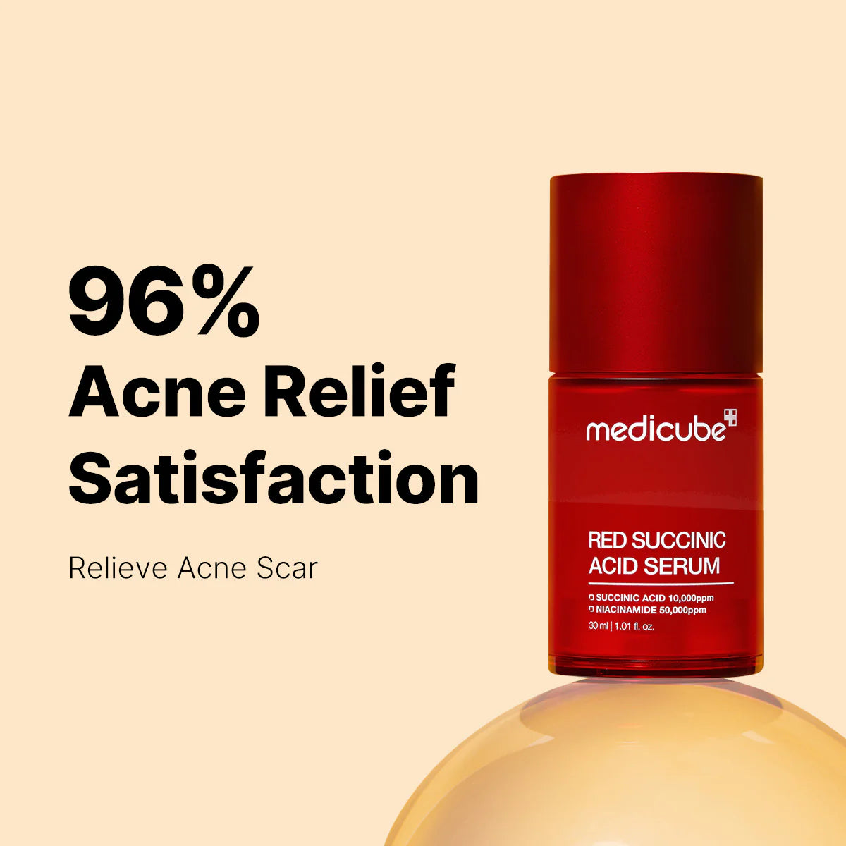 RED SUCCINIC ACID CLARIFYING SERUM 30ml-MEDICUBE