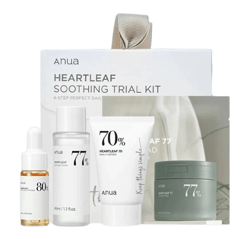 HEARTLEAF SOOTHING TRIAL KIT- ANUA - KIT Anti Acné