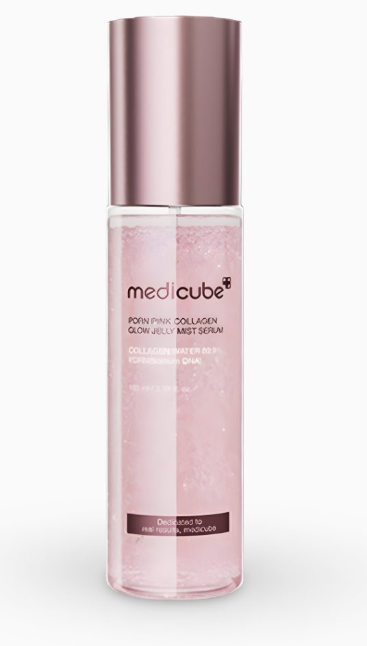 PDRN PINK COLLAGEN GLOW JELLY MIST SERUM 100ml-Medicube, Spray