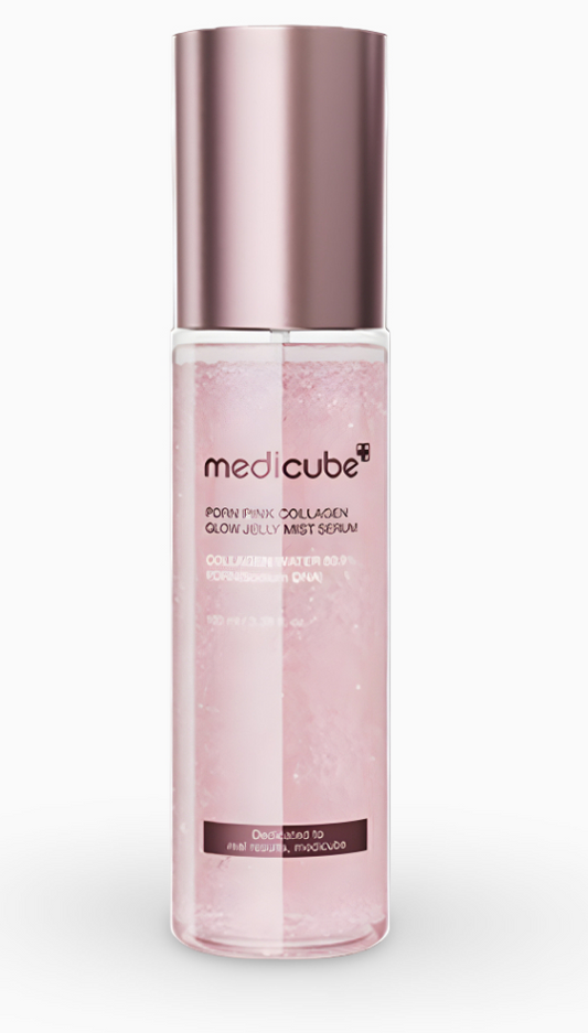 PDRN PINK COLLAGEN GLOW JELLY MIST SERUM 100ml-Medicube, Spray