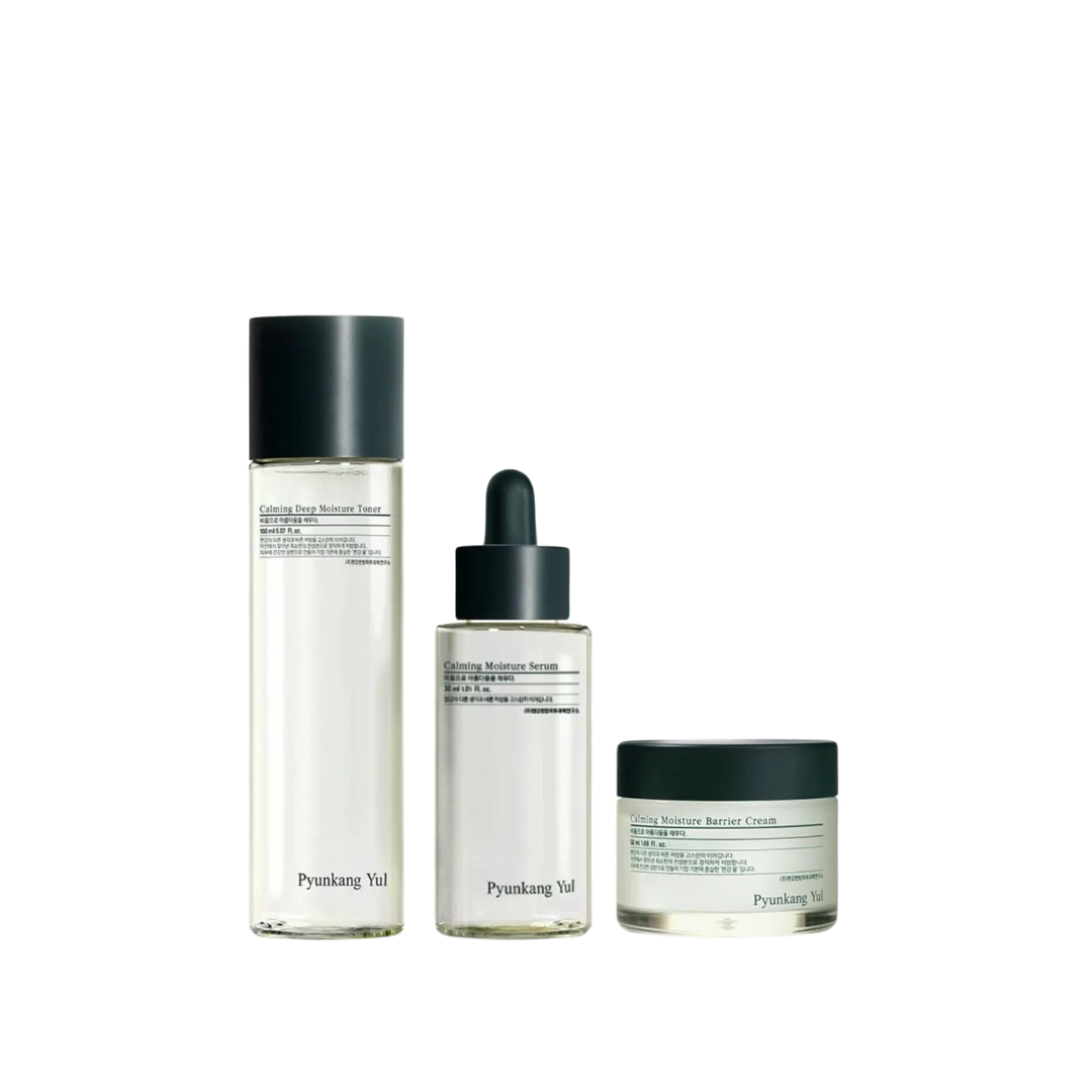 Calming Line Gift Set (Toner 150ml + Serum 30ml + Cream 50ml)- Pyunkang Yul