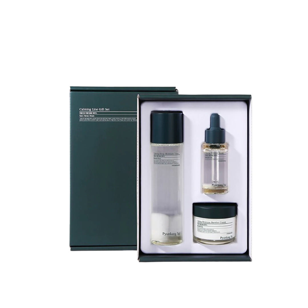 Calming Line Gift Set (Toner 150ml + Serum 30ml + Cream 50ml)- Pyunkang Yul