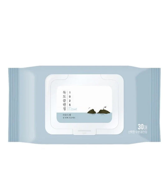 1025 DOKDO CLEANSING TISSUE_30ea - Toallitas de agua micelar ROUND LAB
